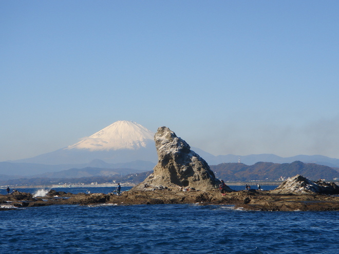 3:えぼし岩と富士山