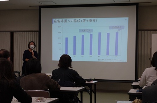 1:有田氏の授業で日本語学習支援についての理解を深めました