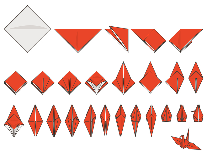 折り鶴の折り方