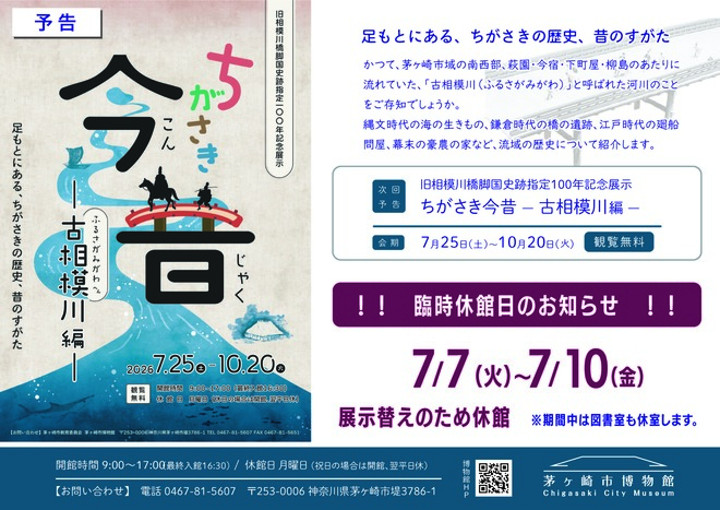 （画像）博物館の企画展　ちがさき今昔　古相模川編