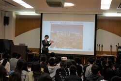 （画像）令和8年1月16日　浜之郷小学校で被爆体験伝承者による講話が行われました