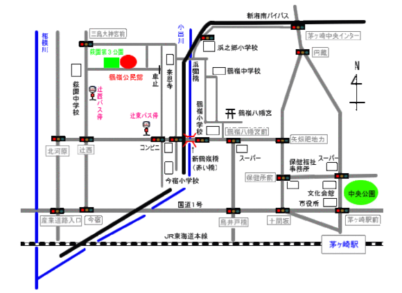 鶴嶺公民館地図