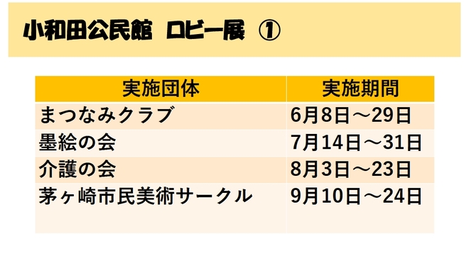 ロビー展（1）