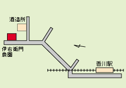 伊右衛門農園地図