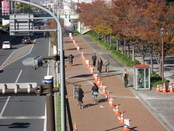 社会実験中の風景