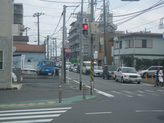 幸町交差点から南方向の写真