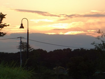 24:残陽に雲が輝く瞬間です。の写真