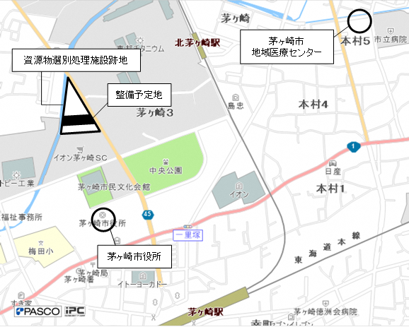 地域医療センター及び事業実施場所配置図