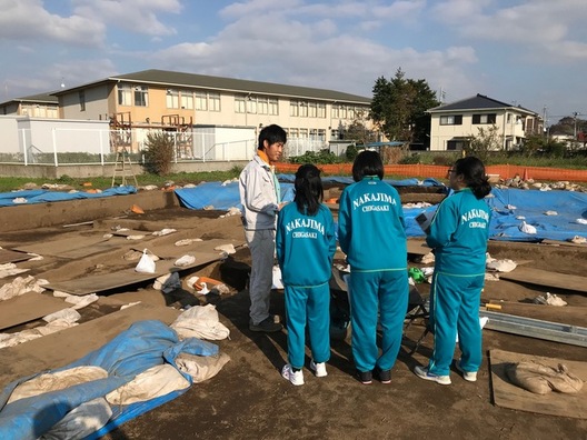 発掘現場見学