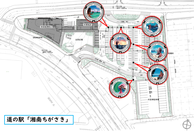 道の駅内位置図