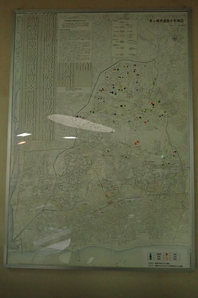 市内の縄文遺跡分布図