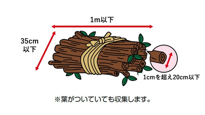 剪定枝のイメージ