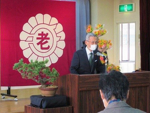 1:老人クラブ連合会 下江会長によるご挨拶