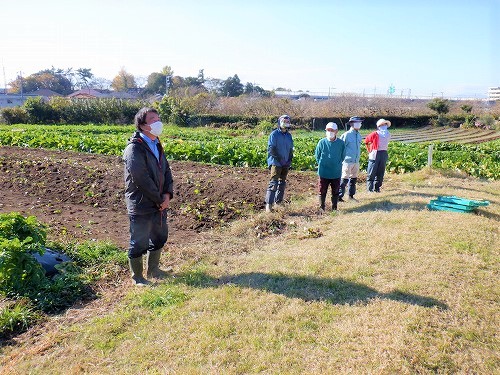 1:主催者の石川さんと援農ボランティアの皆さん