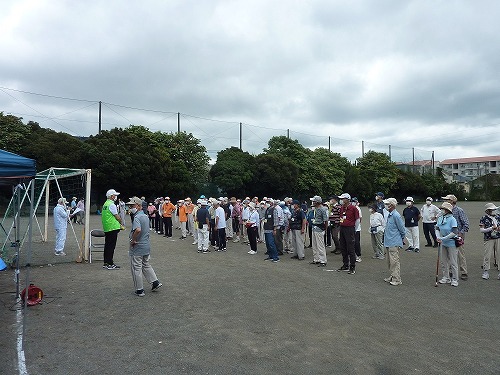 1:茅ヶ崎市老人クラブ連合会鶴田会長による開会の言葉