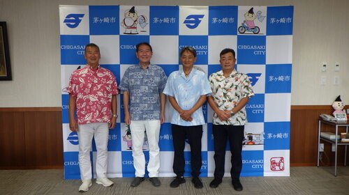 1:SUPU細井理事長、藤沢譲二さん、柾木市議会議員と記念写真