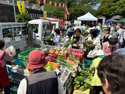 3:地元新鮮野菜の直売も大盛況