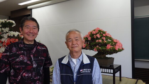 1:さつき会竹田会長と市長との記念撮影
