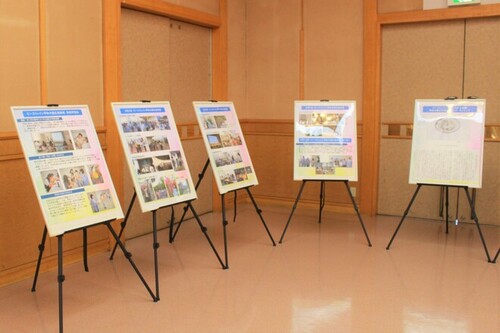 4:ピーストレイン平和大使広島派遣の様子を伝えるパネル展示