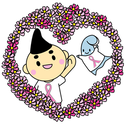 ピンクリボンマロイラスト