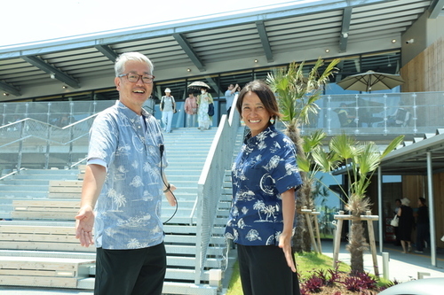 2:（画像）道の駅・湘南ちがさきの支配人を迎え、プレオープンで賑わう現地からお送りしました