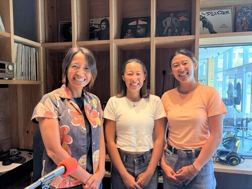 1:（画像）ゲストはライフセービン競技の富田和佳子さんと優佳子さん姉妹
