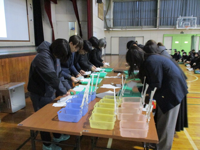 茅ケ崎北陵高校開票