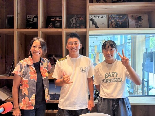 令和7年9月5日　茅ヶ崎FM『#ちがすき』に平田凪人さん・乙乃さんが出演