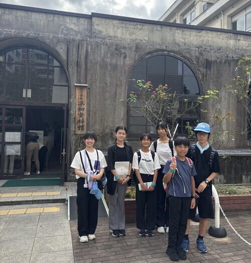 6:2日目　本川小学校平和資料館を見学