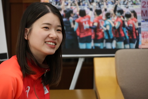 3:（画像）笑顔の長谷山選手