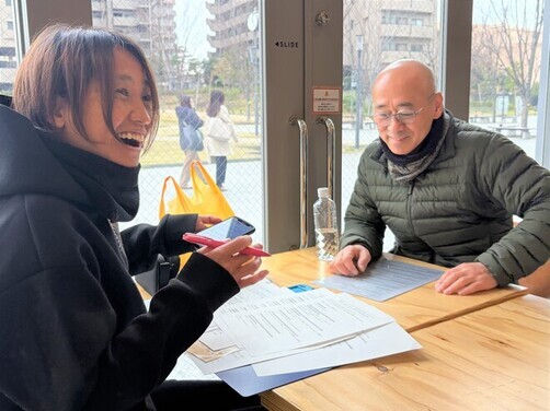 2:（画像）話題が豊富な畑さん。30分の放送はあっという間に終了しました