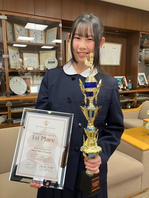 3:（画像）ソロ部門優勝の松浦さん（中学2年生）