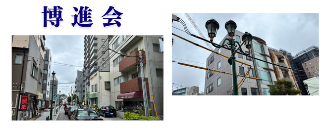 博進会の街路灯