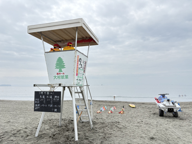 (画像)ライフセーバーが海の安全を守ります。