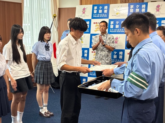 (画像）「ゆずり合い　広がる笑顔と　交通安全」　茅ケ崎高等学校　1年　野渡　洸希　さん