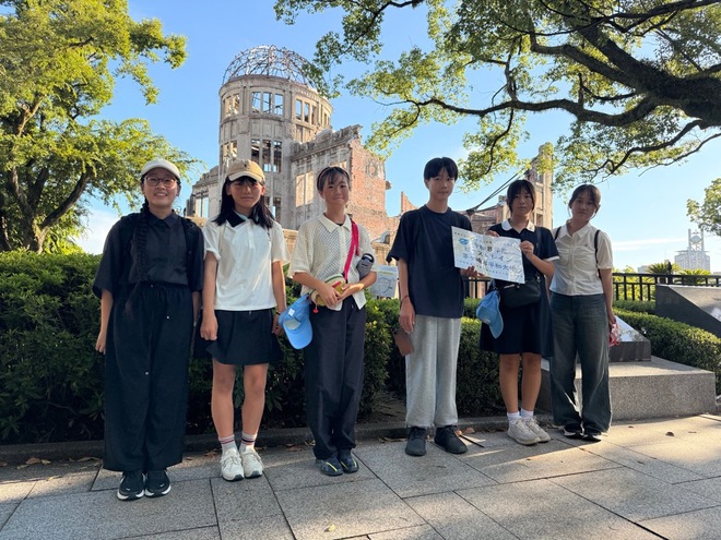 (画像）2日目　原爆ドームを見学