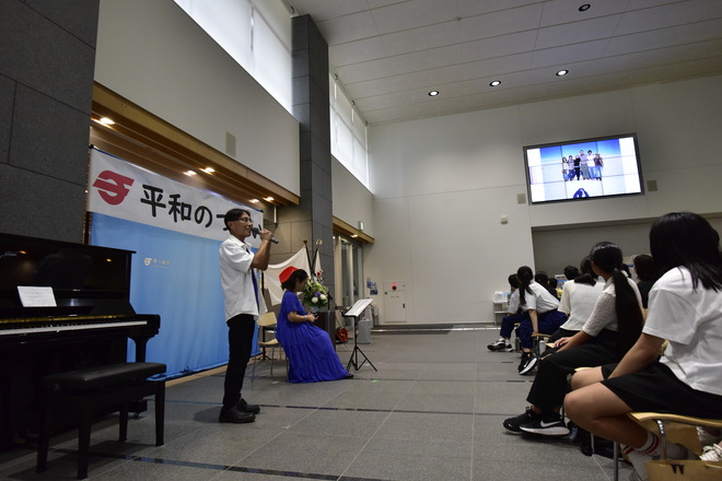 (画像）第二部「平和講演会」の様子