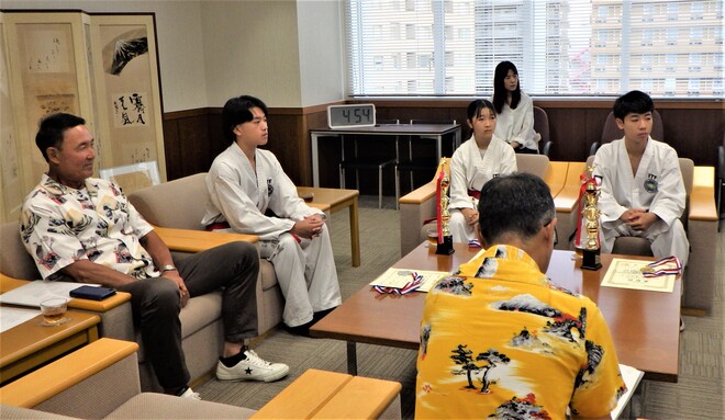 (画像）全日本ジュニアテコンドー選手権大会2026に出場した3人の選手