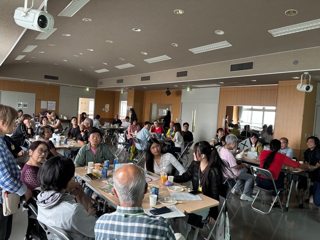 (画像）防災クイズで、楽しみながら学ぶことができました。