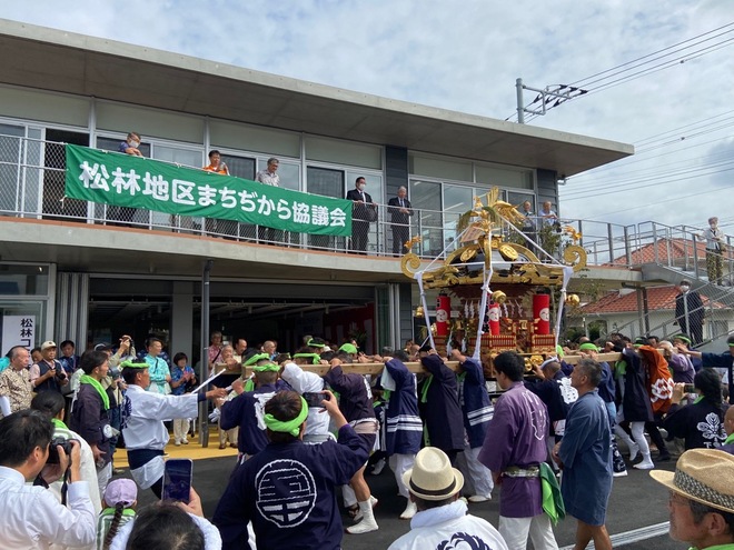 (画像） 高田熊野神社神輿保存会の皆様による記念行事